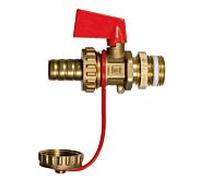 Robinet Afriso KFE 42401 laiton brillant, eau potable, G 1/2, bague d'étanchéité PTFE