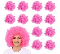 AFRO ACCESSOIRE DÉGUISEMENT PERRUQUE FUNKY GRAND CHEVEUX BOUCLÉS ANNÉES 70 DISCO CLOWN POUR HOMMES FEMMES EN NOMBREUSES COULEURS