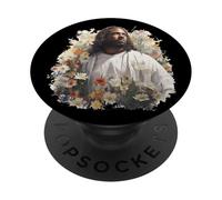 Afro-Américain Chrétien Dieu Noir Roi Amour Mélanine Jésus PopSockets PopGrip Adhésif