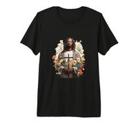 Afro-Américain Chrétien Dieu Noir Roi Amour Mélanine Jésus T-Shirt Haut de Gamme