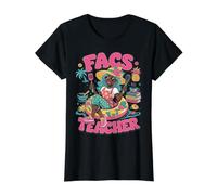 Afro-Américain FACS Teacher Home Famille Science de la consommation T-Shirt Graphique avec Valeur, Femme, Noir, S