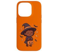 Afro-Américain Halloween Sorcière Trick Or Treat Coque pour iPhone 14 Pro