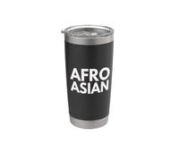 Afro Asian Pride | Patrimoine culturel afro-africain Gobelet isotherme en acier inoxydable double paroi