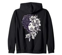 Afro Belle Femme Noire Afrique Culture et Traditions Beauté Sweat à Capuche