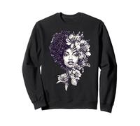 Afro Belle Femme Noire Afrique Culture et Traditions Beauté Sweatshirt