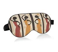 Afro Black Woman Classic African American Women Eye Masks Cover Blocks Light Sleep Mask Shade Cover Blindfold Relaxing Eyeshade Cover avec serre-tête réglable pour hommes femmes enfants