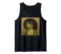 Afro Curly Volume années 70 Grenouille Bizarre Bob Coupe de Cheveux Meme Débardeur