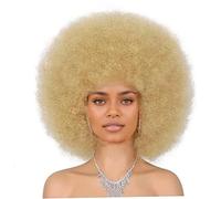 afro des années 70 pour femmes noires, perruque afro bouclée synthétique à l'aspect naturel, peluches et perruques rebondissantes pour disco, fête, cosplay, usage quotidien, perruque d'or