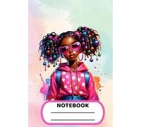 Afro Girl Power: Fun Striped Notebook for Black Girls (Ages 6-12)