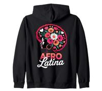 Afro Latina Femmes Latines Africaines Latino Mois du patrimoine latino Sweat à Capuche