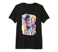 Afro Peace Graffiti Pop Portrait Personnage Art Graphique Homme T-Shirt Haut de Gamme