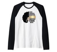 Afro Puissante Reine Noire Mélanine Magique Histoire Noire Manche Raglan