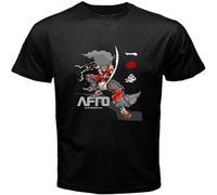 Afro Samurai Anime Manga T-Shirt Cotton Tee Men's Tops Black XXL