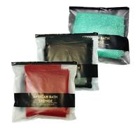 Afro Scrub African Net Sponge, Afroscrub African Exfoliating Net Sponge for Smooth Skin, Long Lasting BathNet, Durable and Soft, Quick Drying (3Pcs-E)