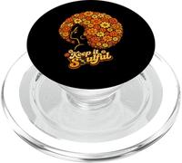 Afro Soul Music Floral Hair années 70 Funk Retro Disco PopSockets PopGrip pour MagSafe
