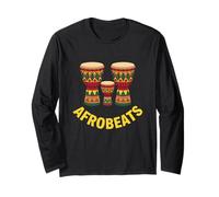 Afrobeats Music African Vibes Drums Illustration Manche Longue