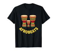 Afrobeats Music African Vibes Drums Illustration T-Shirt