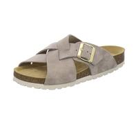 AFS-Schuhe 2141 - Mules tendance pour femme - En cuir véritable - Sandales d'été avec grande boucle - Fabriquées à la main en Allemagne, quartz., 36 EU