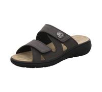 AFS-Schuhe 2808 Mules confortables en cuir pour femme Chaussures de travail pratiques avec semelle amovible Chaussons confortables, Stone Nubuck, 36 EU