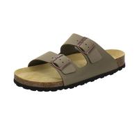 AFS-Schuhe 3100 Mules confortables en cuir pour homme, chaussures pour la maison et le travail, fabriquées en Allemagne, kaki, 42 EU
