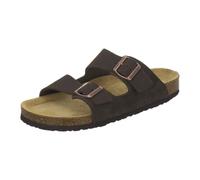 AFS-Schuhe, 3100 - Sandales confortables en cuir pour homme, pour la maison et le travail, fabriquées en Allemagne, espresso, 42 EU