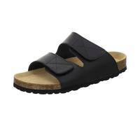 AFS-Schuhe 3108 Mules confortables en cuir pour homme, pantoufles de travail, fabriquées en Allemagne, Cuir lisse noir., 45 EU