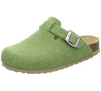 AFS-Schuhe Chaussons pour femme fermés en feutre, sabots d'hiver confortables et chauds, fabriqués en Allemagne, 26900, vert, 36 EU