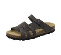 AFS-Schuhe Mules pour femme en cuir véritable, pantoufles de qualité supérieure pour femme, fabriquées en Allemagne, Nubuck pierre, 43 EU