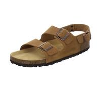 AFS-Schuhe Sandales confortables en cuir pour homme, taille 40-47, fabriquées en Allemagne, Velours cognac, 41 EU