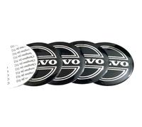 AFSNT 4 Pièces Cache-moyeux Autocollants pour Volvo C30 C40 V40 S60 S90 C70 XC40 56mm,Hub Centre Caps Cover Sticker Autocollant de Capuchon de Jante de Pneu Autocollant de Badge,D
