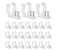 AFSOES 150PCS Clips de Fixation pour Tube Lumineux Support Ruban Led Clips de Montage de la Bande Lumineuse Clips de Fixation à Bande LED Transparent Clip de Cordon Lumineux LED pour Fixer le Câble