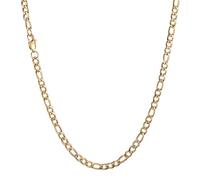 AFSTALR Chaîne Figaro 1+3 Homme Collier et Bracelet en Acier Inoxydable Noir (Or-5mm, 66cm)