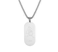 AFSTALR Collier Signe Astrologique Leo Pendentif Argent Zodiaque Collier Cadeau de Noël Hommes