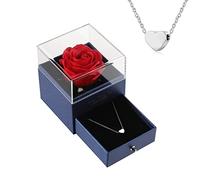 AFSTALR Rose Eternelle Coffret Idée Cadeau de Femme pour Noel, Mariage Cadeau Pour Couple Idée de Cadeau Femme Maman Amie Femme Bijoux pour Anniversaire (Rose rouge)
