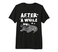 After A While Funny Alligator Retro Vacation Esthétique Humour T-Shirt Haut de Gamme