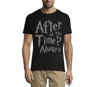 After All This Time Always Grey Logo Crew Neck Cotton T-Shirt Homme Noir, Noir , 3XL