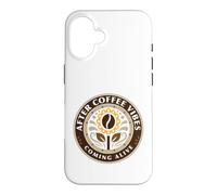 After Coffee Vibes Coming Alive Fleur de Grain de café Coque pour iPhone 16