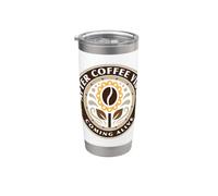 after coffee vibes coming alive fleur de grain de café Gobelet isotherme en acier inoxydable double paroi