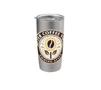 after coffee vibes coming alive fleur de grain de café Gobelet isotherme en acier inoxydable double paroi