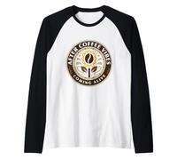 After Coffee Vibes Coming Alive Fleur de Grain de café Manche Raglan
