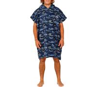 After Essentials - Poncho de bain - Japan Waves Midnight - Navy Navy