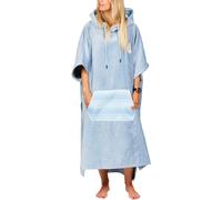 After Essentials - Poncho de bain - Poncho Jacquard Bleached Blue en Coton - Bleu Bleu