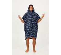 After Essentials - Poncho de bain - Japan Waves Midnight - Navy Navy