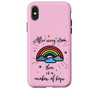 After Every Storm There is A Rainbow of Hope Coque pour iPhone X/XS