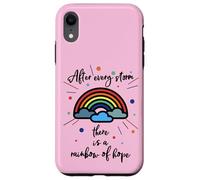 After Every Storm There is A Rainbow of Hope Coque pour iPhone XR