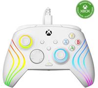 Afterglow Wave Controller Blanc Manette De Jeu Rgb Filaire - Licence Pour Xbox Series Xs, Xbox One Et Windows - Boutons Programmables, Gachettes À Effet Hall, Commandes Audio