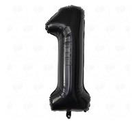 AFTERLOON Ballons géants à l'hélium en Mylar noir massif de 101,6 cm pour décorations de fête - Qualité supérieure, durables et réutilisables - Numéro spécial ou date - Remise de diplôme,