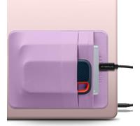 Afterplug Support SSD & Disque Dur à 2 Poches pour PC Portable, Adhésif 3M | Pour HDD externes 2,5 pouces et SSD portables | 15 x 12 cm | Poche séparée pour câbles | Sangle de maintien intégrée