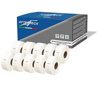Aftertech 10x 11352 25x54mm Rouleaux d'étiquettes adhésives compatibles (500 étiquettes/rouleau = 5000 au total) pour imprimantes d'étiquetage Dymo LabelWriter S0722520 10x11352