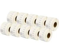 Aftertech 10x 99013 36x89mm Rouleaux d'étiquettes compatibles adhésifs semi-transparents (260 étiquettes/rouleau = 2600 au total) pour les imprimantes Dymo LabelWriter S0722410 10x99013